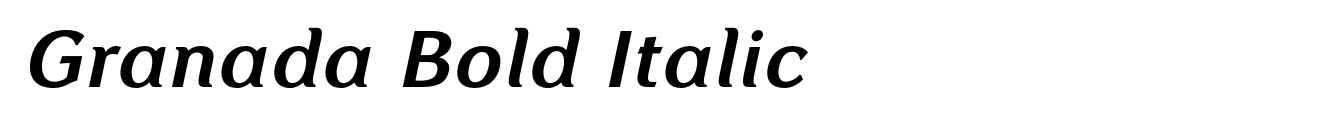 Granada Bold Italic